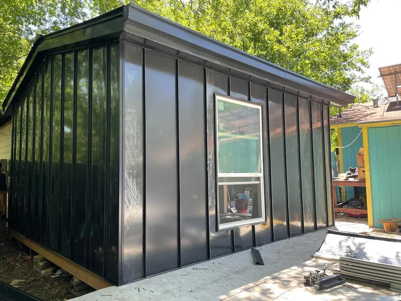 Black standing seam metal wall panels for Metal Roof Installation in Moultrie